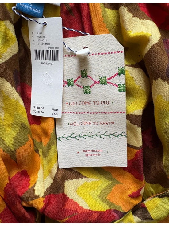 Farm Rio x Anthropologie Fruit Print Jumpsuit | XL | NWT - Picture 7 of 9